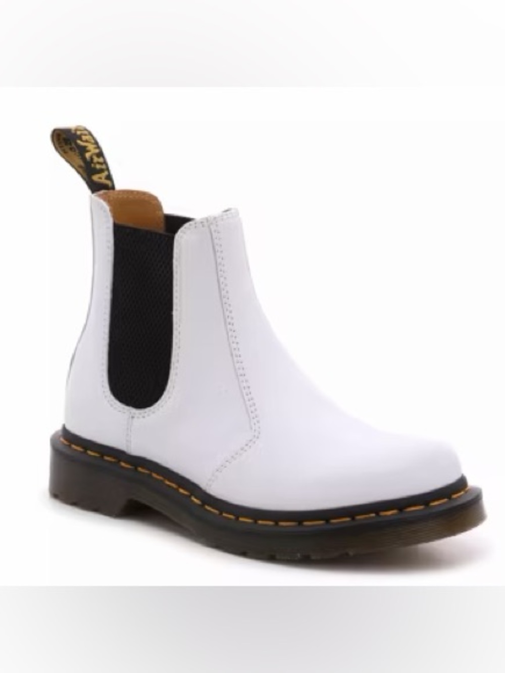 WHITE Dr. Martens 2976 Chelsea Boot WOMENS SIZE 9